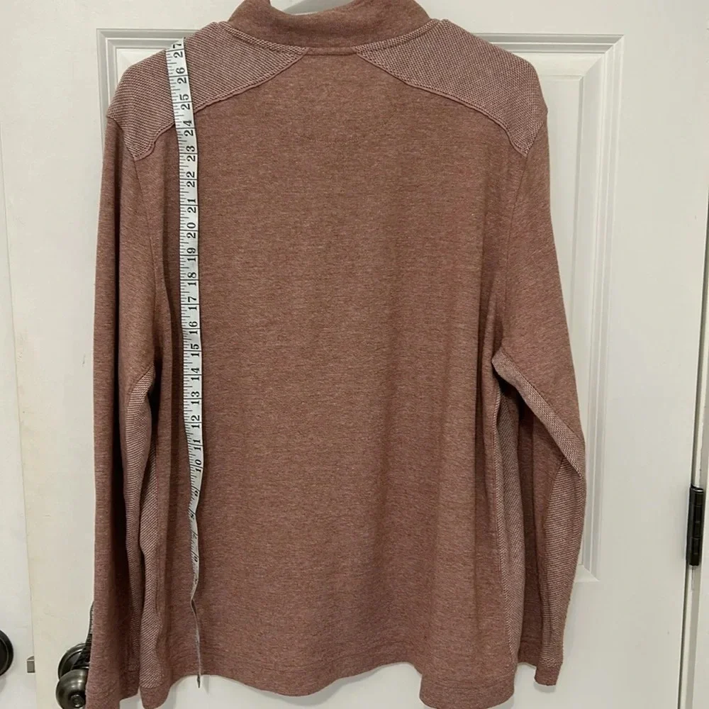 Johnston and Murphy quarter zip pullover size XL maroon red long sleeve pullover